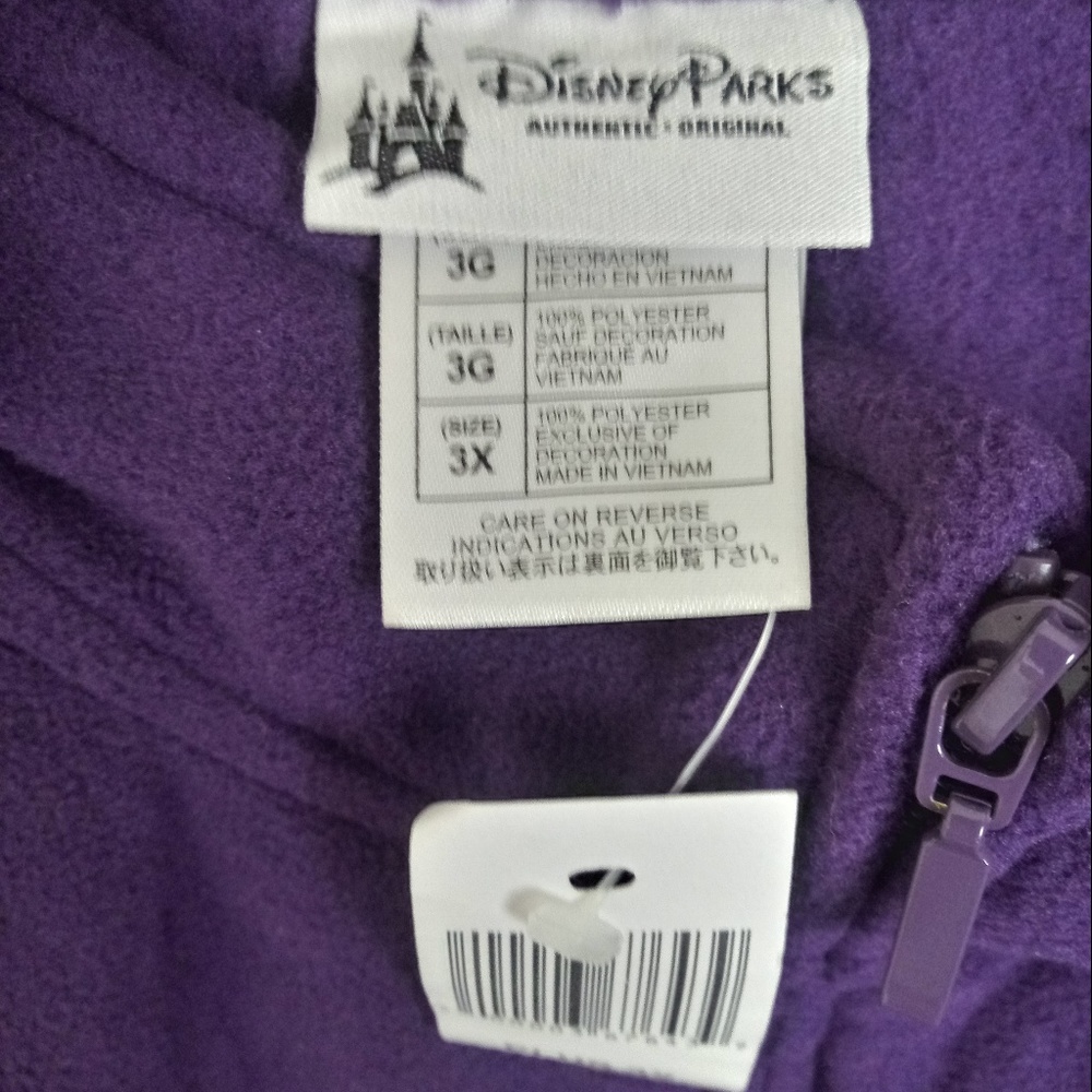 Disney Parks Vintage Mickey Mouse Purple Vest 3X - Picture 6 of 6